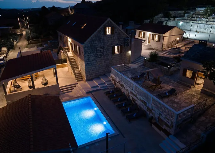 别墅 Didova Kuca, With Private Pool Near Rogoznica,sleeps 9